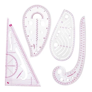 4x Sewing Ruler, Sewing French Curve Ruler, Pattern Template Making, Sewing - Bild 1 von 4