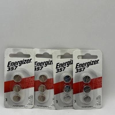 ENERGIZER BATTERIES 4 PAKS OF 3 EACH 12 TOTAL 357 Exp 3/25 - Image 1 of 3