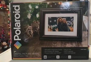 Polaroid 7" Digital Picture Frame - Wood Frame + Mat (PDF-750W) - Picture 1 of 1