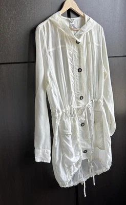 Chaqueta Hard Tail Forever Cupro Bolsillos con Capucha Botones Anorak Ligera S Foto 1 de 4