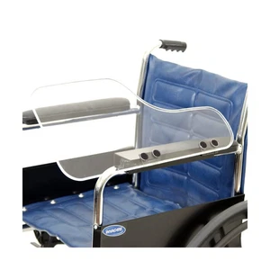 Wheelchair Half Lap Tray, Clear Acrylic, Flip-Up Hardware, Left, TAG010037 - Picture 1 of 1
