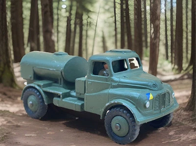 Dinky 643 Austin Army Water Tanker – 1950s Military Diecast Near Mint Windowless - Image 1 of 4