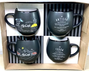 McDonalds McCafe Kaffeetassen Guatemala Coban Atitlan alt Neu Osten 4er Set - Bild 1 von 12