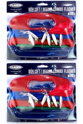 2 Jigging Combos Mackerel Cod Pollack Trolling Hand Line with 6 Flashers 300g - Image 1 of 4