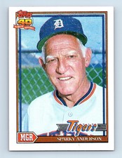 1991 Topps Sparky Anderson Detroit Tigers #519