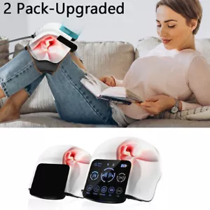 Cordless Infrared Heat Knee Massage Air Pressure Vibration Massager Pain Relief - Picture 1 of 16