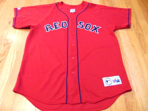 NWOT VINTAGE MAJESTIC MLB BOSTON RED SOX NOMAR GARCIAPARRA ALT RED JERSEY SIZE L Cover