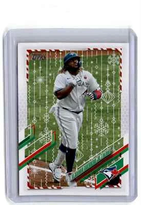 2021 Topps Holiday Metallic Snowflake Vladimir Guerrero Jr. Toronto Blue Jays - Image 1 of 2