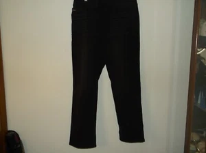Women's Nine West Black Heidi Pull On Denim Jeans Pants Size 12   NWT - Picture 1 of 12