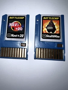 2 2004 Takara Mega Man Battle Chips - Navi+20 #150 and StealthMine #98 - Picture 1 of 2