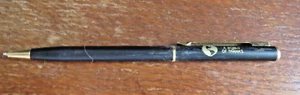 Bank of Boston ~ A World Of Thanks ~ Black Ball Point Pen Gold Pocket Clip Trim - Picture 1 of 3