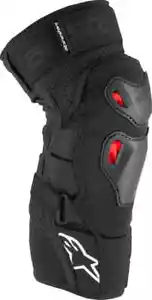 ALPINESTARS BIO PRO PLASMA KNEE GUARD L/XL BLACK / RED ADULT MX KNEE GUARD - Picture 1 of 2
