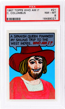 1967 Topps Who Am I? #21 Christopher Columbus PSA 8