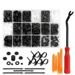 415pcs Car Body Push Pin Clips Fender Bumper Fasteners Rivet Screwdriver & Tool - Bild 1 von 10