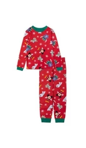 DISNEY 100 Red 2 PIECE PAJAMA SET-CHILDS SIZE 4 NEW WITH TAGS Pjs Mickey Buzz - Picture 1 of 8