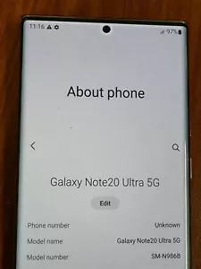 Samsung Galaxy Note20 Ultra 5G SM-N986B - 256GB - Mystic Bronze (Unlocked) - Picture 1 of 3