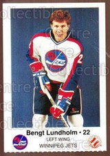 1984-85 Winnipeg Jets Police #12 Bengt Lundholm