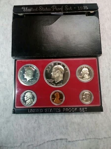 1975 S US Proof coin set with box - Picture 1 of 8