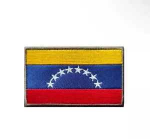 Venezuela Flag Patch Embroidered Sew-On Venezuelan Decal Free Shipping - Picture 1 of 1