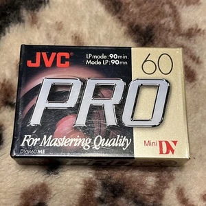 JVC DVM60 ME PRO 60min MINI DVC New Sealed Cassette Tape 90Min LP Mode Mastering - Picture 1 of 2