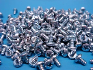 (500) #4 x 3/16" PAN HEAD PHILLIPS SCREW TYPE-B TAPPING STEEL ZINC PLATE - Picture 1 of 3