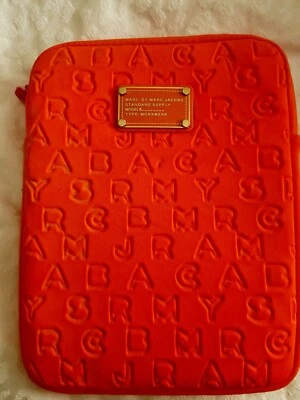MARC BY MARC JACOBS Tablet iPad Neoprene Case Sleeve Funky Neon Fluro Pink  - Image 1 of 4