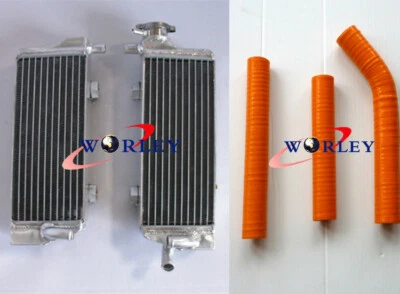 Para KTM 125/200/250/300 SX/EXC/MXC 2008-2013 2012 Radiador de aluminio y manguera NARANJA Foto 1 de 4