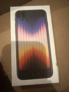 Locked To AT&T prepaid Apple iPhone SE 3rd Gen 5G Midnight 64GB - Picture 1 of 2