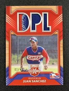 2022 Elite Extra Edition Juan Sanchez Beautiful Patch Auto #'d 01/49 - Picture 1 of 3