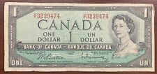 1954 - One Dollar Canadian Banknote - 1$, Bank Of Canada