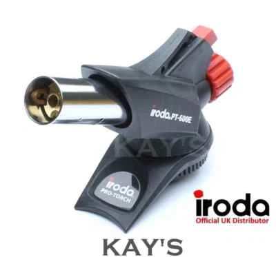Pro Iroda Gas Blow Torch High Output Butane Powered Piezo Auto Ignition PT600E