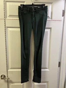 Rag & Bone Jean Womens 5 Pocket Skinny Leg Pants Green Hombre Cotton Size 25 EUC - Picture 1 of 9