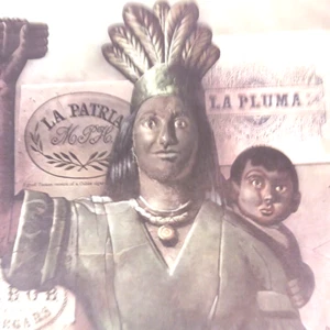 Impresión litográfica Stevan Dohanos farmacia americana madre e hijo indio - Imagen 1 de 4