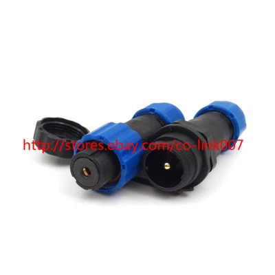 SD13 1pin Waterproof connector, IP67 High Voltage Connector Bulkhead AC DC plug - Image 1 of 4