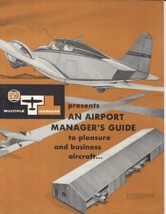 1956 BSB Multiple Hangars AIRPORT MANAGER'S GUIDE Booklet  - Picture 1 of 2