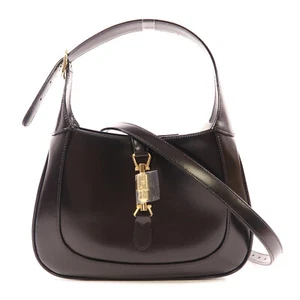 GUCCI GHW Jackie 1961 Shoulder Bag Black Leather 636709 - Picture 1 of 14