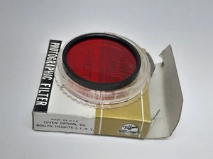 EARLY TIFFEN SERIES VI 6 RED 25A DROP IN VERY CLEAN FILTER LENS IN ITS BOX - Picture 1 of 9