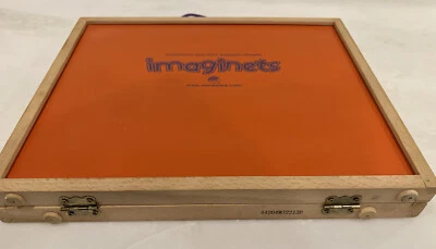IMAGINETS MAGNETIC SHAPES Art Education Mindware Cards Wood Case Age 3+ READ - Image 1 of 3