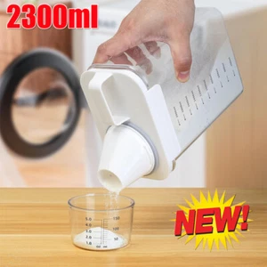 2,3L-Waschmittelspender Mit Messbecher Luftdichter Waschpulver Aufbewahrungsbox - Bild 1 von 22