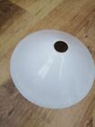 2x Antique vintage Milk glass flat dished Pendant shades Unused  17  For Sale. 