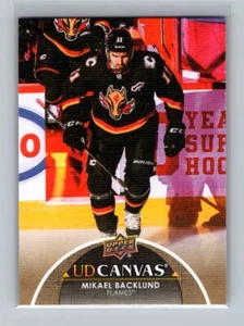 2021-22 UD Series 1 UD Canvas #C11 Mikael Backlund Calgary Flames - Picture 1 of 2