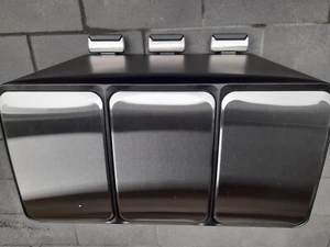 Treteimer 3x15 Liter  Edelstahl Mülleimer (aus Kundenretoure (M5) - Bild 1 von 4