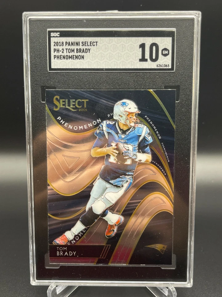2018 Panini Select Tom Brady Phenomenon SGC (10) Gem Mint Pop (1) Rare - Image 1 of 2