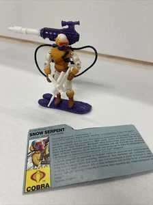 GI Joe Snow Serpent V2 1991 Series 10 Complete Vintage Hasbro Action Figure - Picture 1 of 4