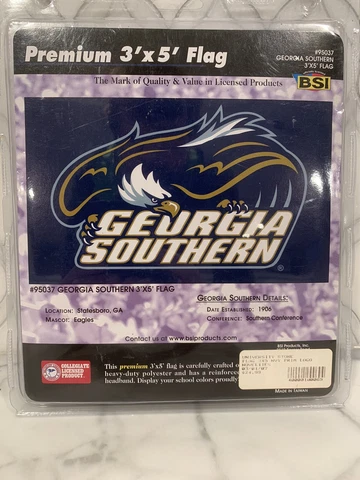 Georgia Southern Eagles Flag unopened 3’ x 5’ Great for Tailgating! Cover