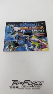 Baseball Simulator 1000 Nintendo NES Manual Instructions Booklet free ship - Imagen 1 de 1