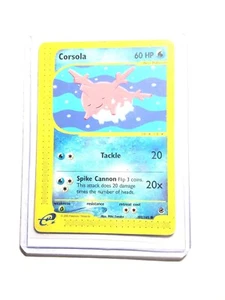 CORSOLA - 102/165 - Conjunto Base de Expedición - Común - Tarjeta de Pokémon - Casi Nuevo - Imagen 1 de 1