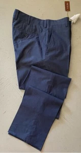 New Authentic Loro Piana Men Citey Pants Navy Blue Cotton Silk 48 EU 32 US $890 - Picture 1 of 9