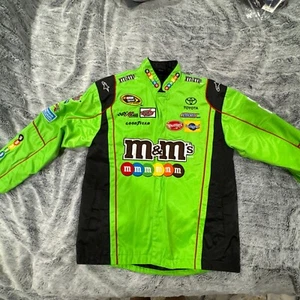 Kyle Busch New Green M&Ms Full-Snap Jacket Kid’s Size MEDIUM - Picture 1 of 13
