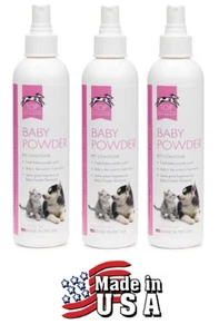 3- BABY POWDER Grooming CAT DOG MIST COLOGNE PERFUME PUMP SPRAY Fragrance Spritz - Picture 1 of 3